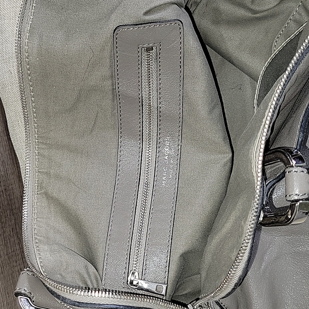 Marc Jacobs Gray Leather Satchel with Silver Hardware - Picture 15 of 15